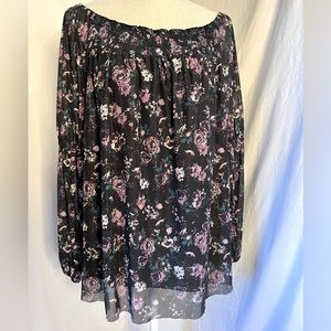 Maurice’s Floral Mesh Blouse